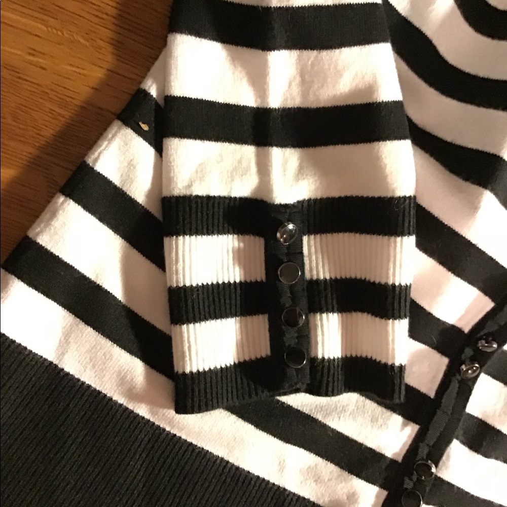 White House Black Market Striped Sweater - Picture 3 of 5